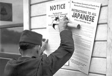 posting notices of EO9066