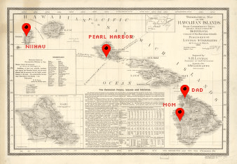 old map of hawaii